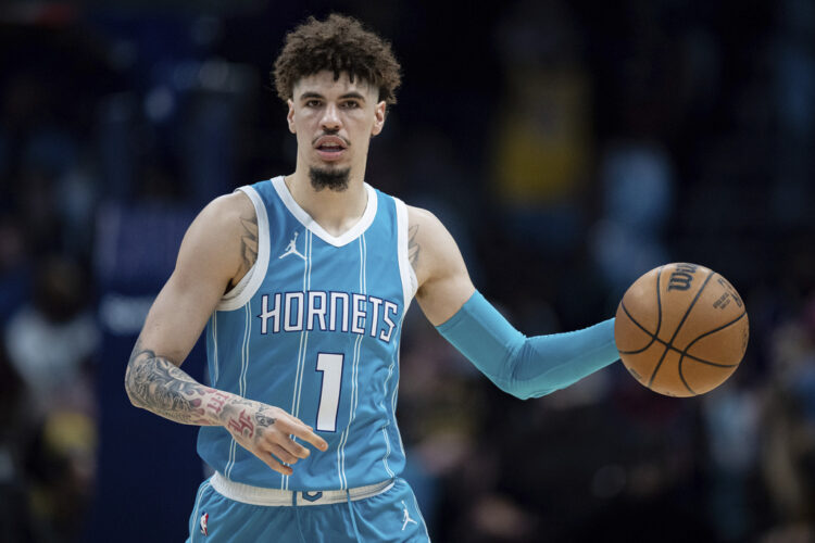 LaMelo Ball misses second half of Hornets' game against Brooklyn with right ankle soreness